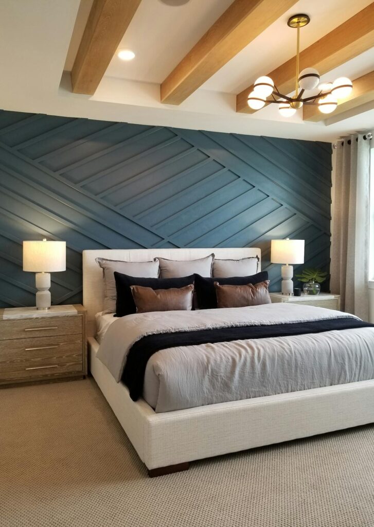 accent wall in bedroom