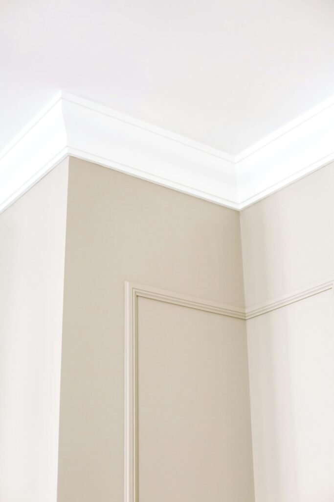 image of new moulding installed in a home