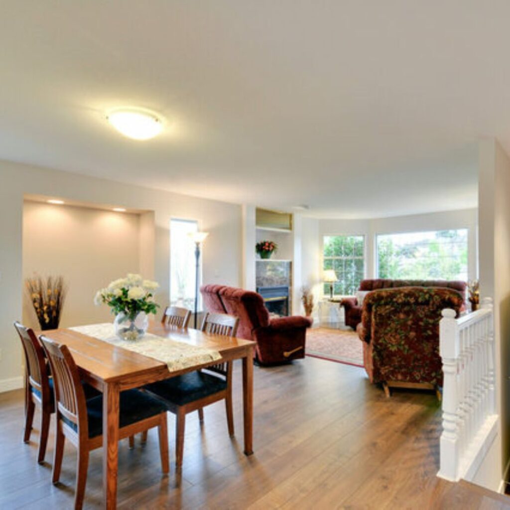 picture of finished floor and trim at a clients home