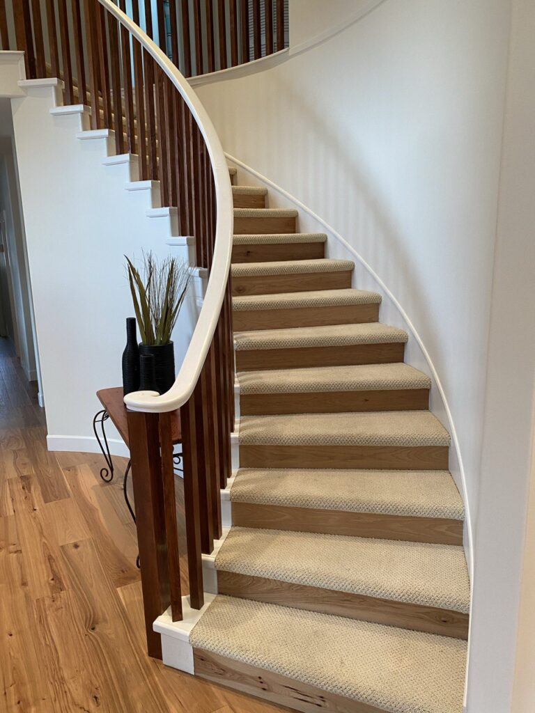 New stairwell installed by North Pacific Flooring